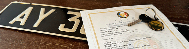 Immatriculation avec usage collection